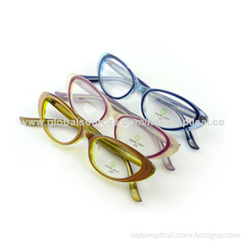Fashion cat shape acetate retro eyeglass frames, logo can be printed